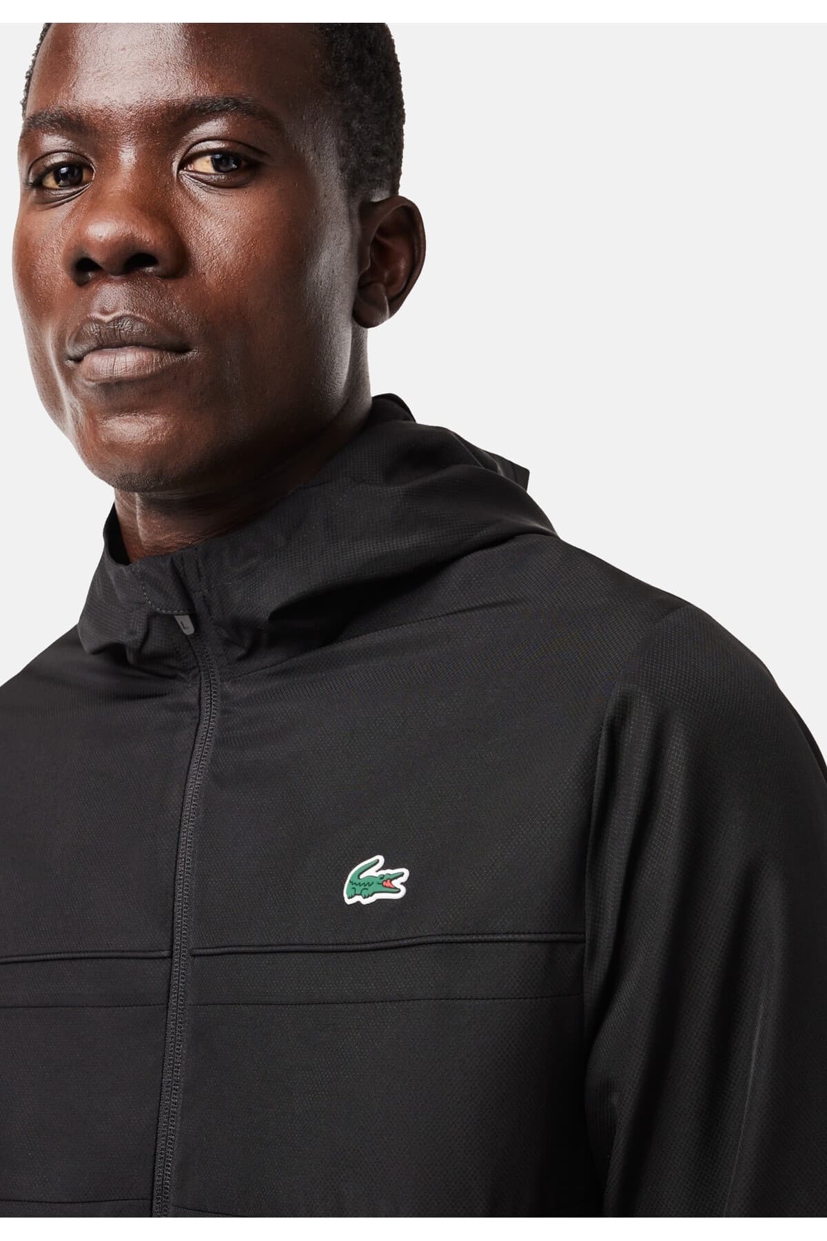 ژاکت ورزشی مردانه Lacoste با کلاه ژاکت ورزشی مردانه Lacoste با کلاه