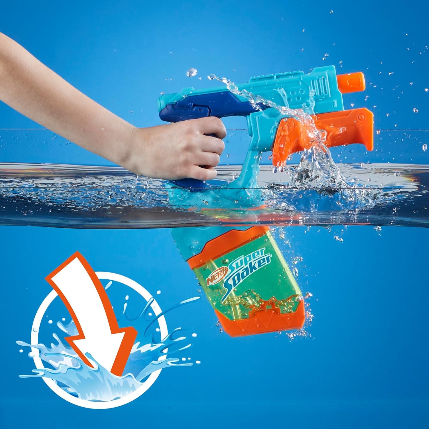 تفنگ آبپاش Nerf Super Soaker Dunk-Fill بسته 2 عددی تفنگ آبپاش Nerf Super Soaker Dunk-Fill بسته 2 عددی