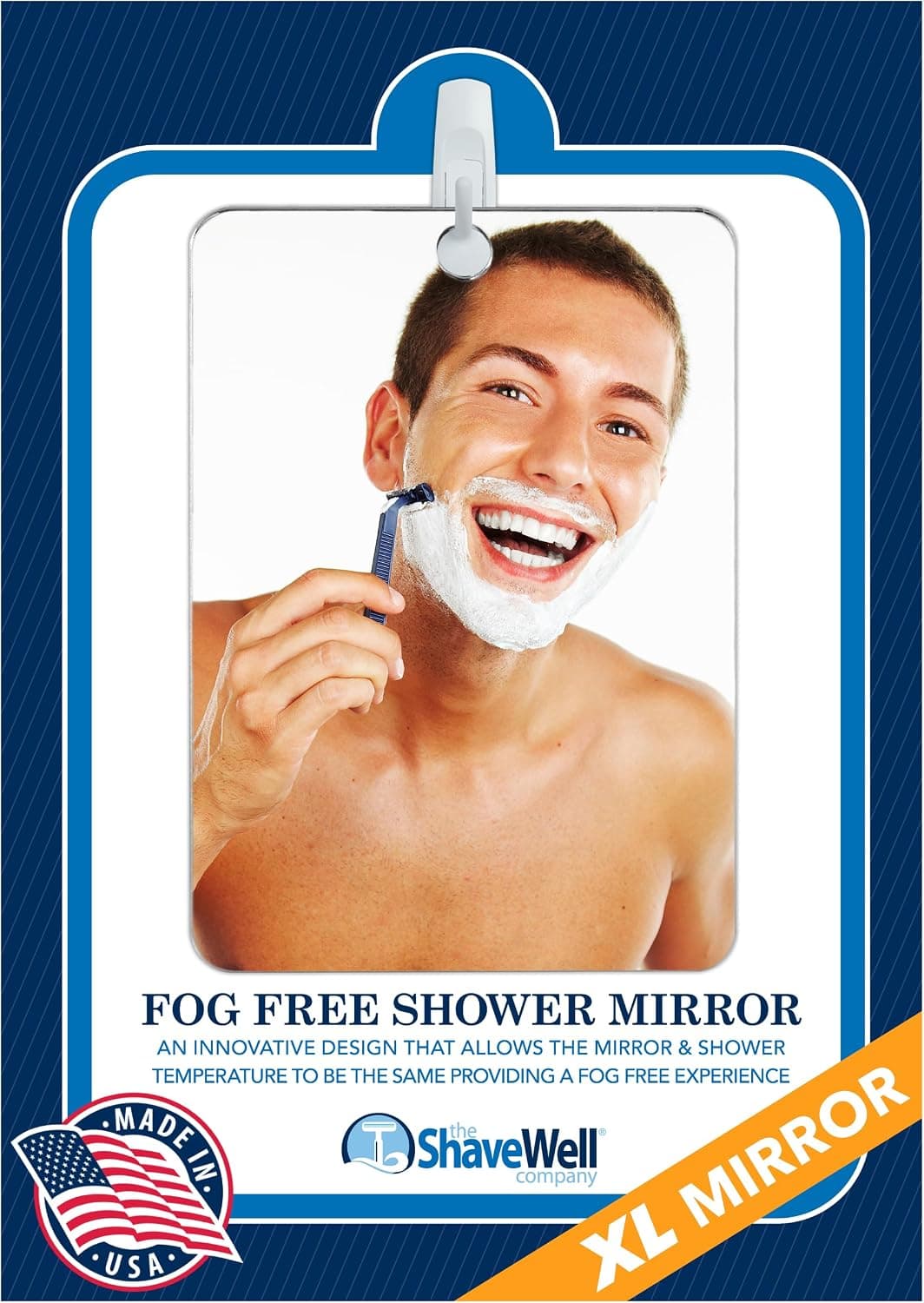آینه اصلاح ضد بخار مردانه و زنانه The Shave Well Company XL آینه اصلاح ضد بخار مردانه و زنانه The Shave Well Company XL