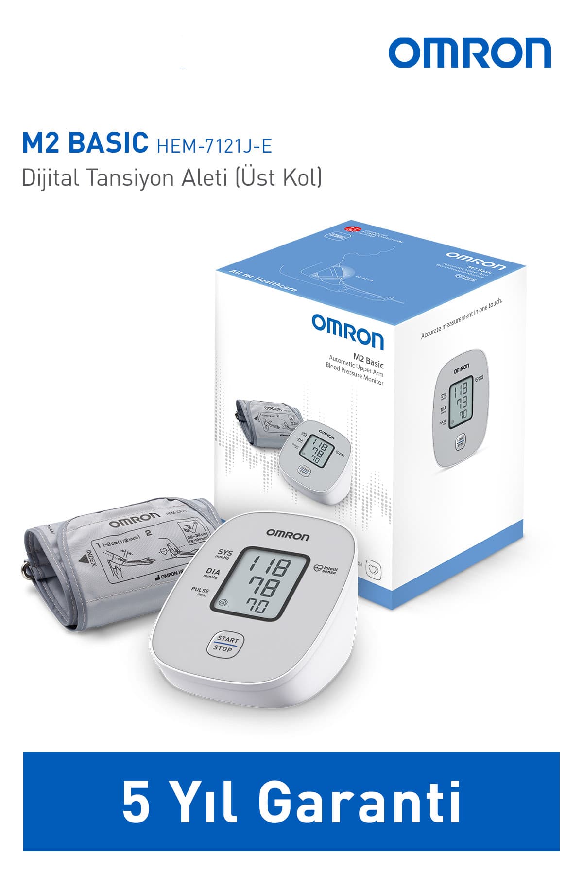 دستگاه فشارسنج دیجیتال بازویی Omron با نشانگر هایپرتنشن مدل M2 Essential دستگاه فشارسنج دیجیتال بازویی Omron با نشانگر هایپرتنشن مدل M2 Essential