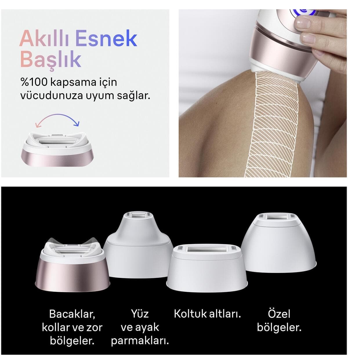 دستگاه لیزر خانگی Braun IPL Skin i·expert مدل PL7431 با اپلیکیشن و ۴ هد دستگاه لیزر خانگی Braun IPL Skin i·expert مدل PL7431 با اپلیکیشن و ۴ هد