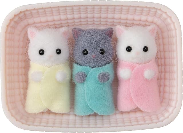 اسباببازی سهقلوهای گربه ایرانی Sylvanian Families اسباببازی سهقلوهای گربه ایرانی Sylvanian Families