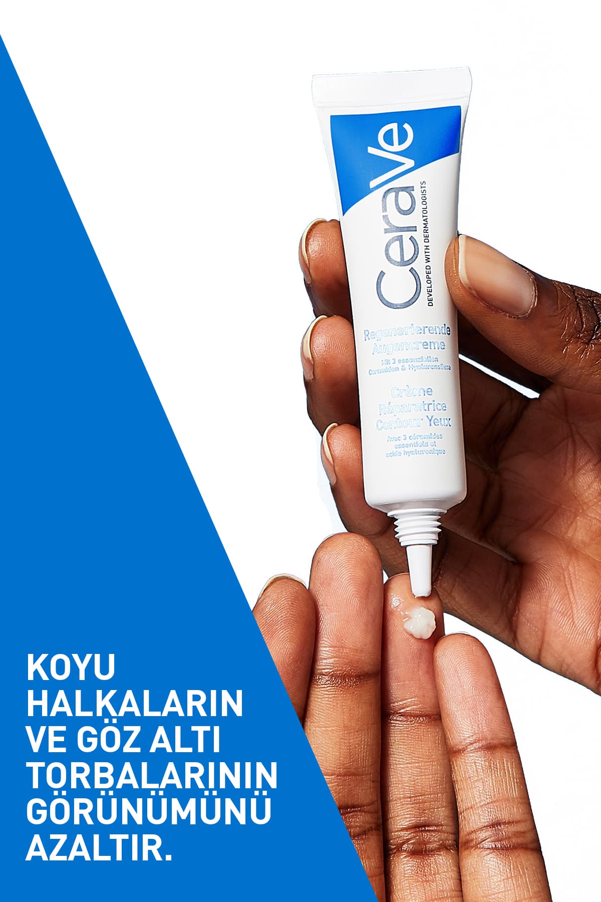کرم دور چشم CeraVe ضد حلقه تیره و پف ترمیمکننده 14 ml کرم دور چشم CeraVe ضد حلقه تیره و پف ترمیمکننده 14 ml