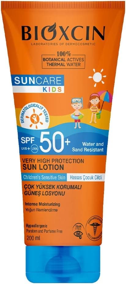 کرم ضدآفتاب کودکان Bioxcin با محافظت بسیار بالا، 100٪ مواد فعال گیاهی SPF 50 حجم 200 ml کرم ضدآفتاب کودکان Bioxcin با محافظت بسیار بالا، 100٪ مواد فعال گیاهی SPF 50 حجم 200 ml
