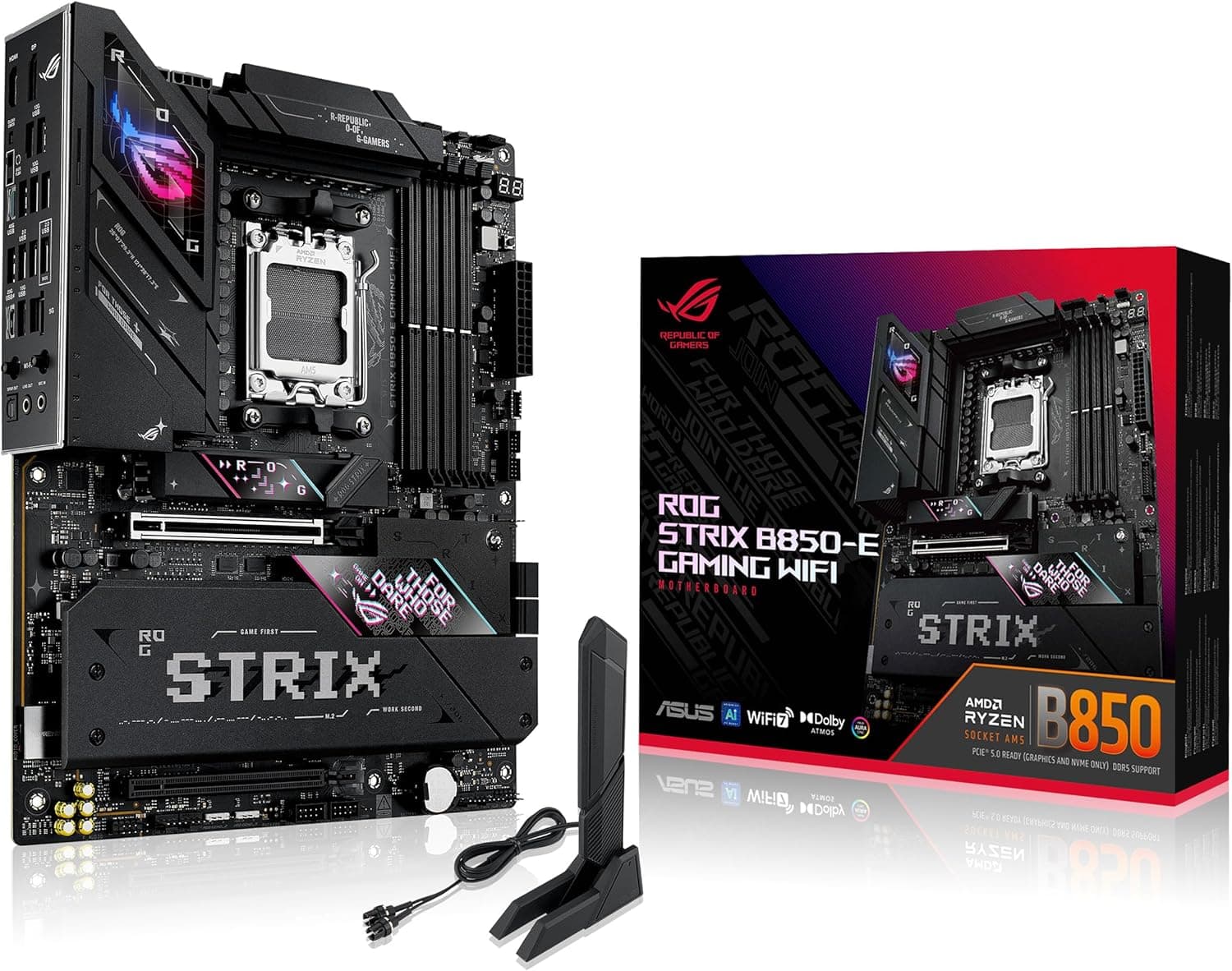 مادربرد ASUS ROG STRIX گیمینگ WiFi7 AMD AM5 ATX مدل B850-A مادربرد ASUS ROG STRIX گیمینگ WiFi7 AMD AM5 ATX مدل B850-A
