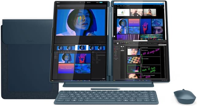 لپتاپ Lenovo Yoga Book 9 دو نمایشگر 14" OLED لمسی 2.8K مدل 14IAH10 کد 83KJ0047AX لپتاپ Lenovo Yoga Book 9 دو نمایشگر 14" OLED لمسی 2.8K مدل 14IAH10 کد 83KJ0047AX