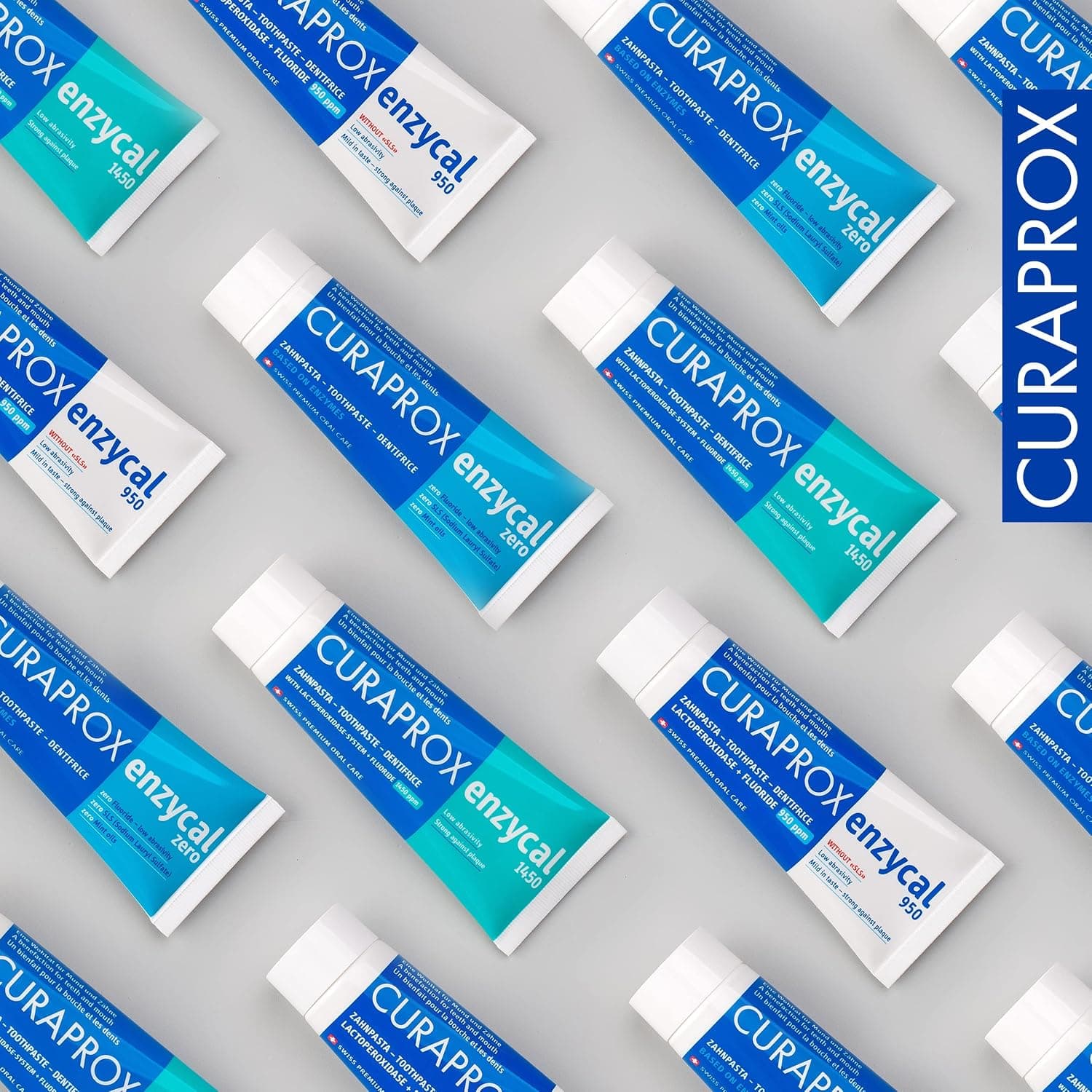 خمیر دندان Curaprox Enzycal 1450 ppm فلوراید بدون SLS 75ml خمیر دندان Curaprox Enzycal 1450 ppm فلوراید بدون SLS 75ml