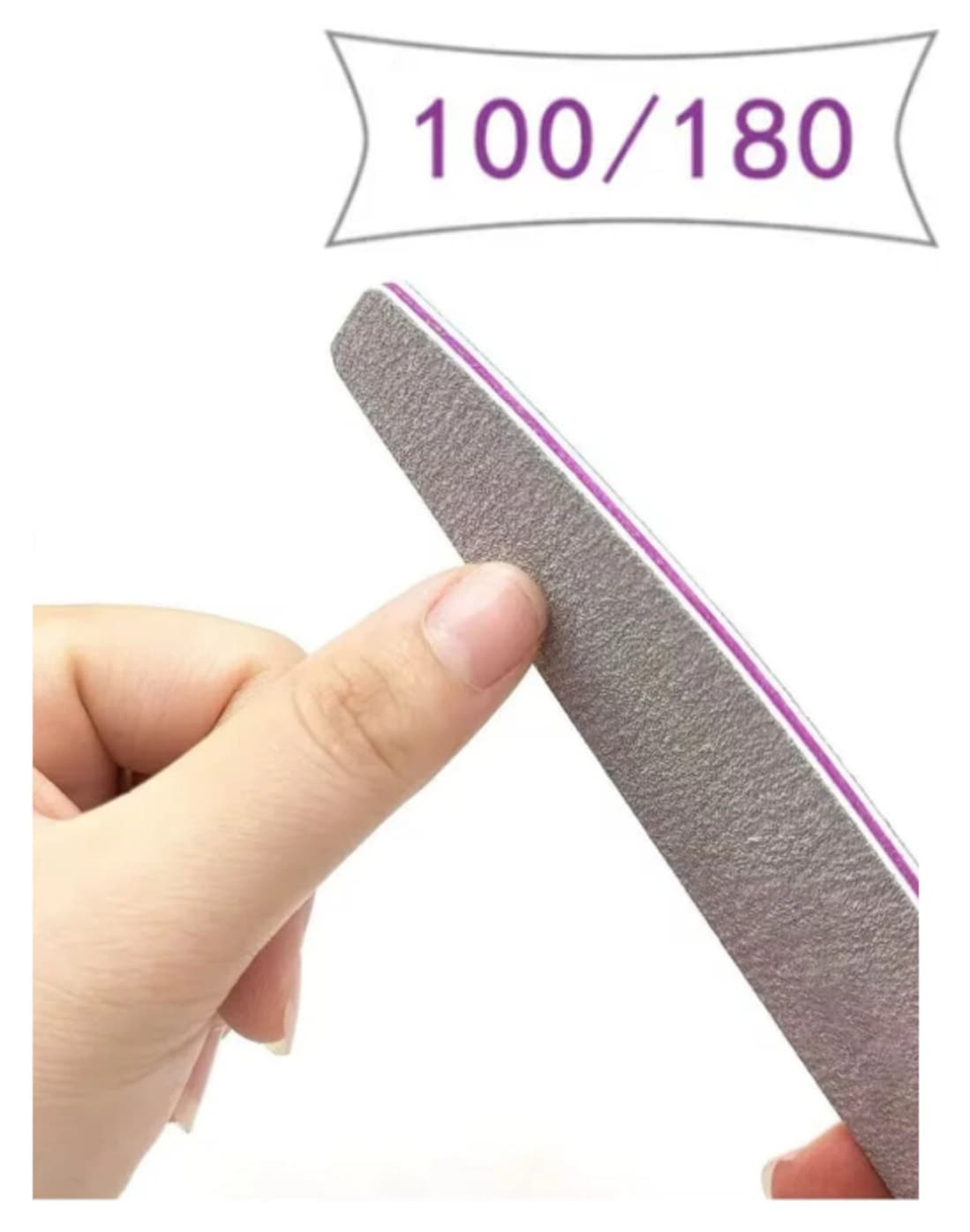 سوهان ناخن کاغذی دوطرفه Master Lashes 100/180 برای ناخن مصنوعی 1 عددی سوهان ناخن کاغذی دوطرفه Master Lashes 100/180 برای ناخن مصنوعی 1 عددی