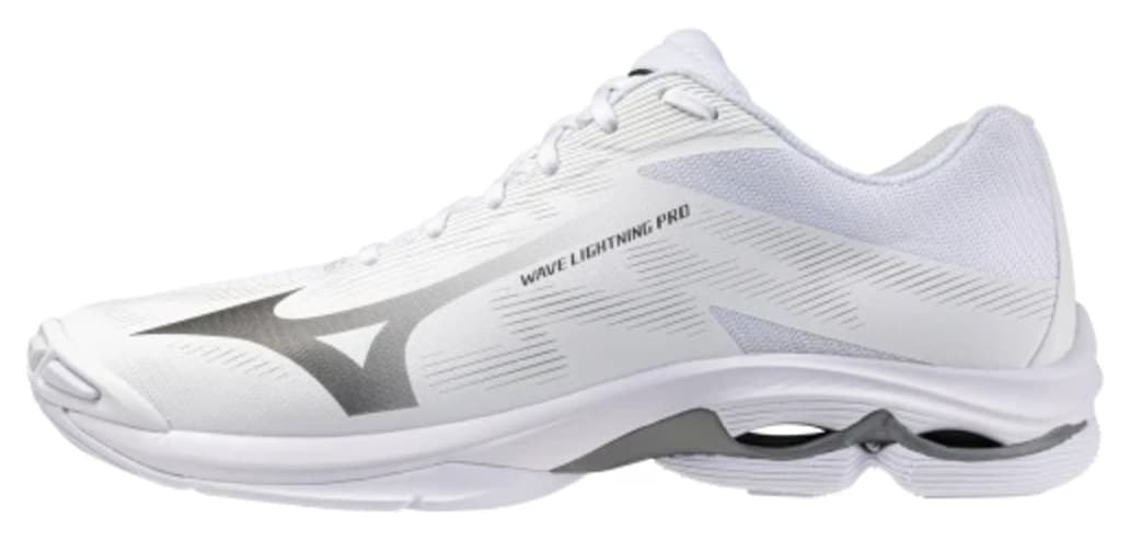 کفش والیبال یونیسکس Mizuno سفید خاکستری مدل Wave Lightning Pro کفش والیبال یونیسکس Mizuno سفید خاکستری مدل Wave Lightning Pro
