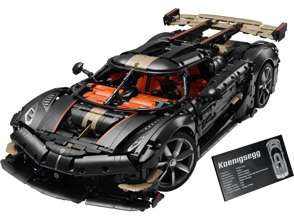 لگو 42232 Technic Koenigsegg Sadair's Spear ماشین برای بزرگسالان لگو 42232 Technic Koenigsegg Sadair's Spear ماشین برای بزرگسالان