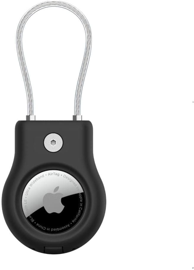 کاور Belkin برای AirTag با کابل فلزی بافته مشکی کاور Belkin برای AirTag با کابل فلزی بافته مشکی