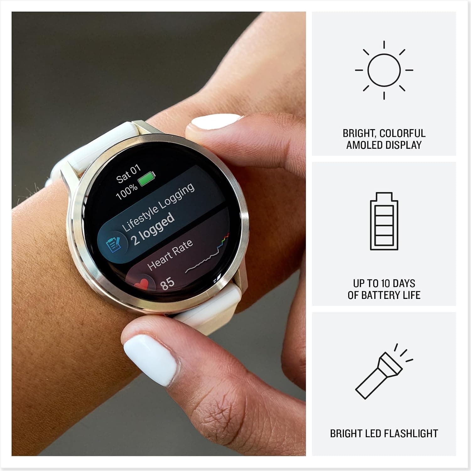 ساعت هوشمند Garmin Venu 4 41 mm بند سیلیکونی آبی لاوندری ساعت هوشمند Garmin Venu 4 41 mm بند سیلیکونی آبی لاوندری