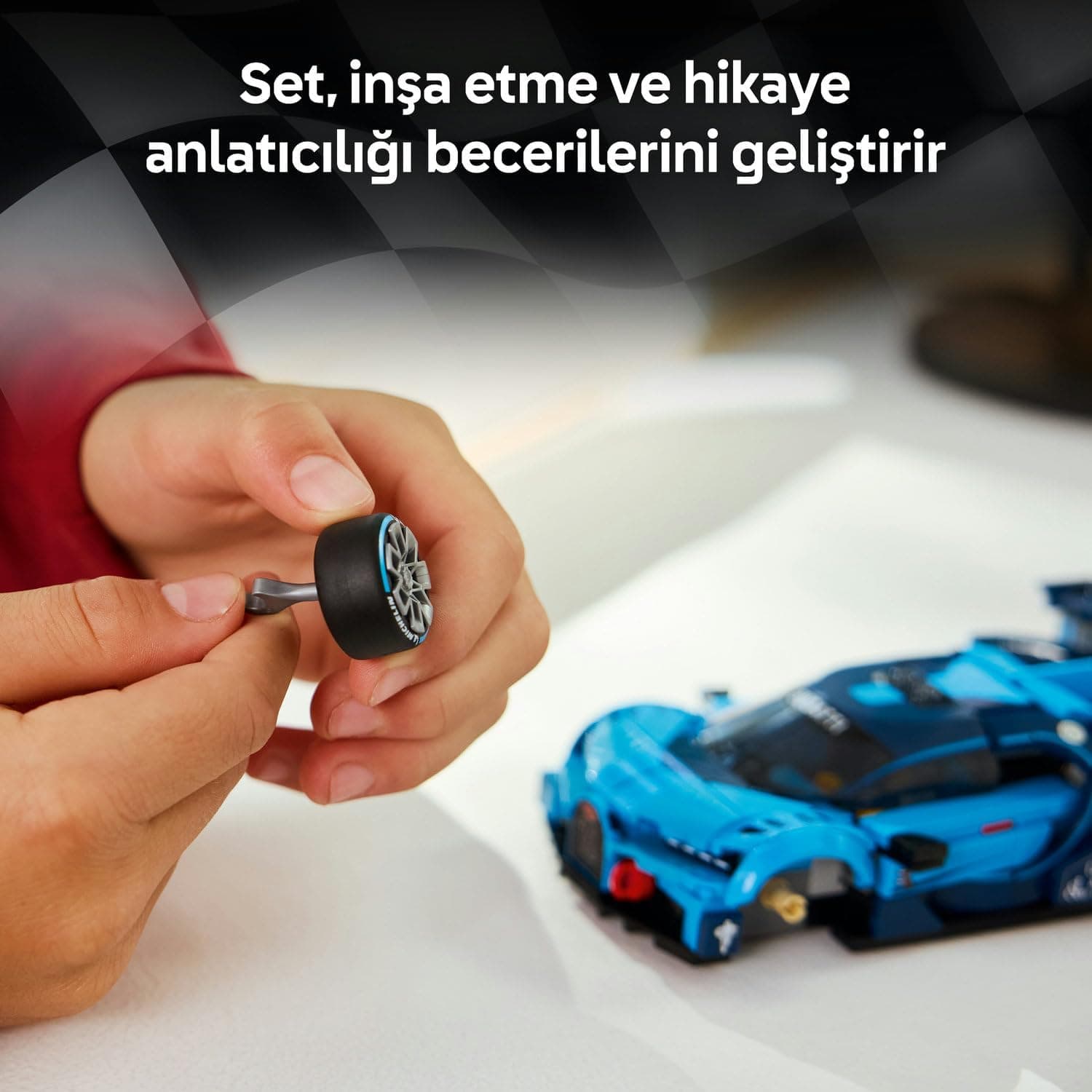 لگو Speed Champions Bugatti Vision Gran Turismo ماشین اسپرت هایپر مدل 77253 لگو Speed Champions Bugatti Vision Gran Turismo ماشین اسپرت هایپر مدل 77253