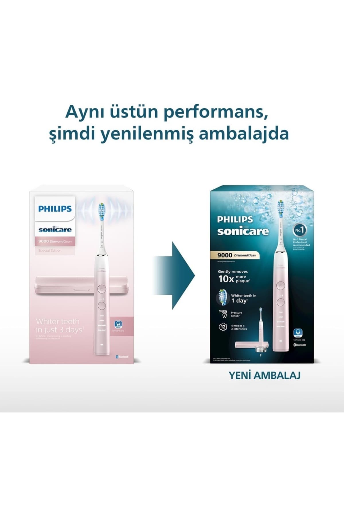 مسواک برقی شارژی Philips Sonicare DiamondClean 9000، 4 حالت تمیزکردن، حسگر فشار، صورتی گرادیانی مسواک برقی شارژی Philips Sonicare DiamondClean 9000، 4 حالت تمیزکردن، حسگر فشار، صورتی گرادیانی