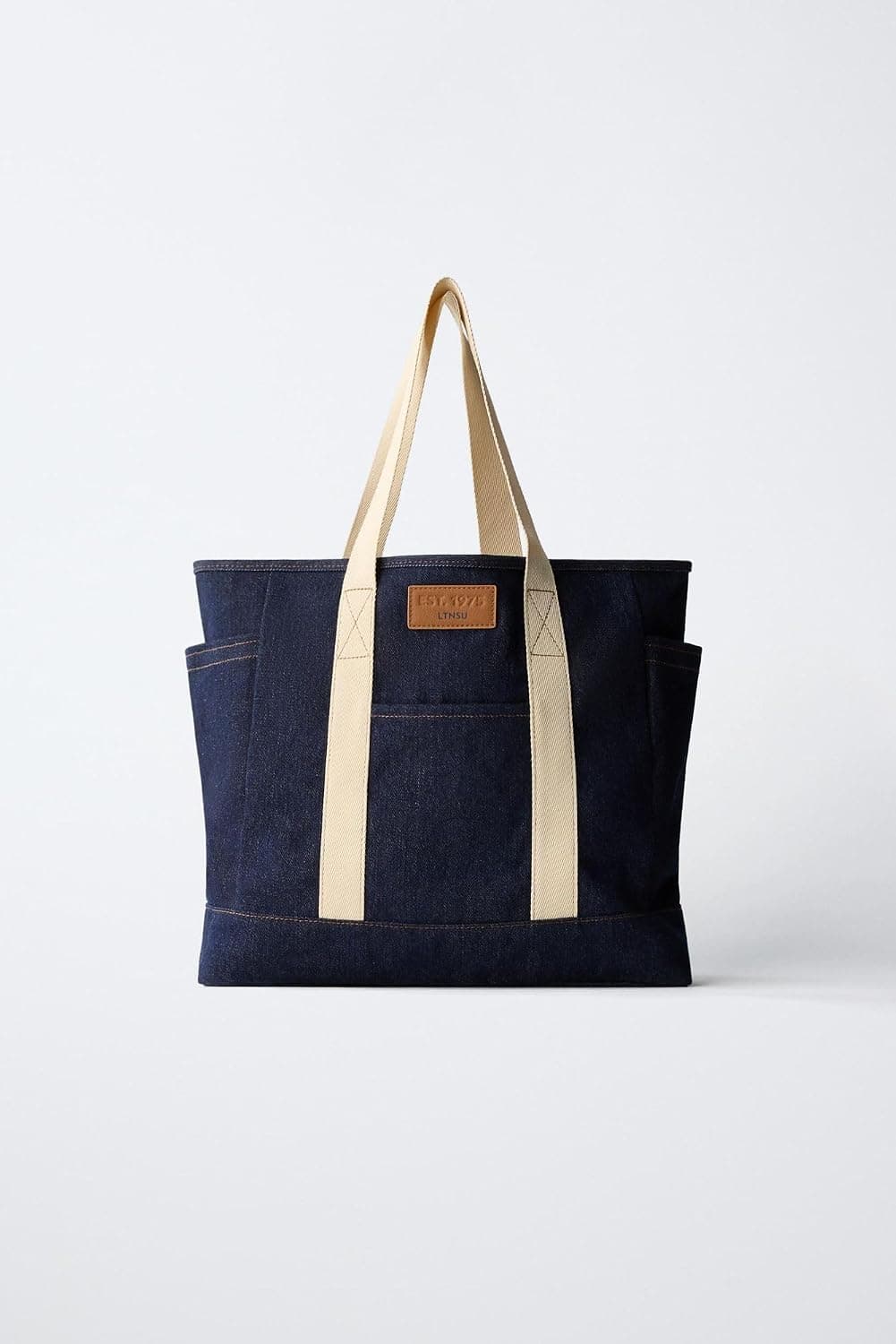 کیف توت زنانه Zara جین آبی سایز استاندارد کیف توت زنانه Zara جین آبی سایز استاندارد