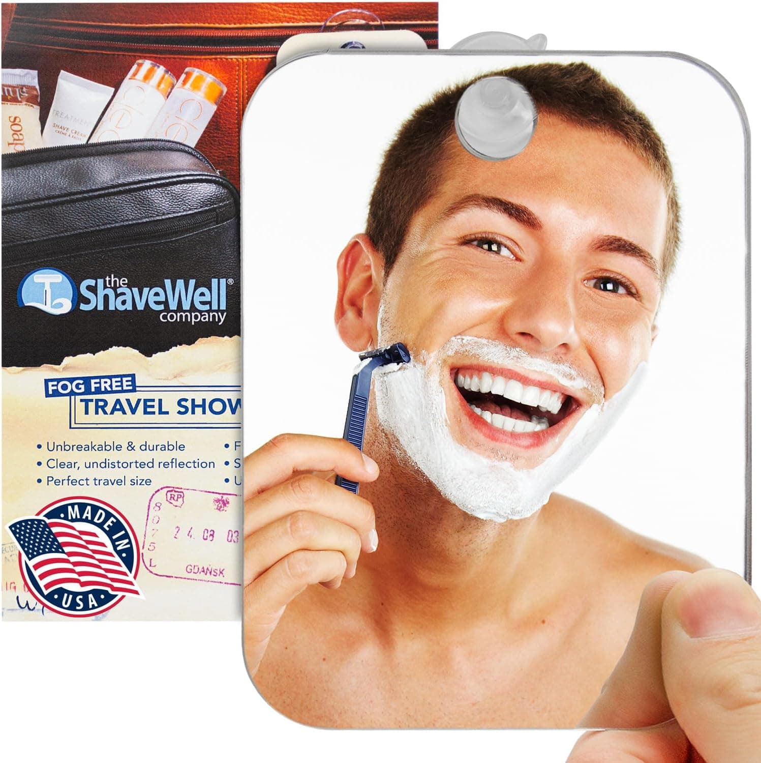آینه اصلاح ضد بخار مردانه و زنانه The Shave Well Company XL آینه اصلاح ضد بخار مردانه و زنانه The Shave Well Company XL