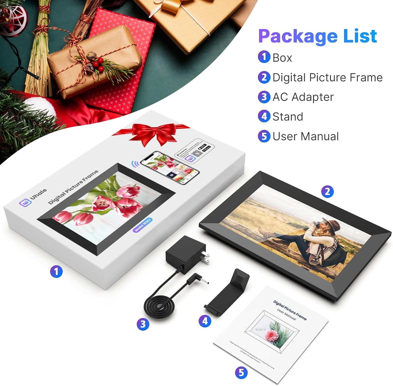 قاب عکس دیجیتال MaxAngel مدل Uhale 10.1 اینچ IPS لمسی 32 GB قاب عکس دیجیتال MaxAngel مدل Uhale 10.1 اینچ IPS لمسی 32 GB