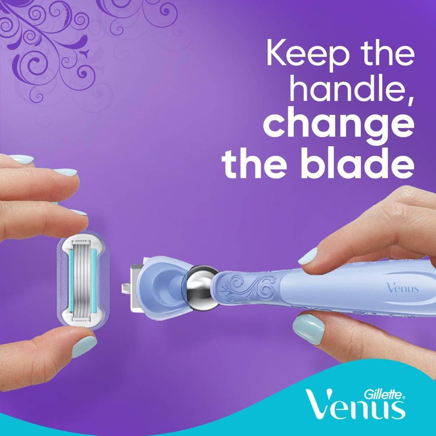تیغ یدک زنانه Gillette Venus Swirl Flexiball 4 Count تیغ یدک زنانه Gillette Venus Swirl Flexiball 4 Count