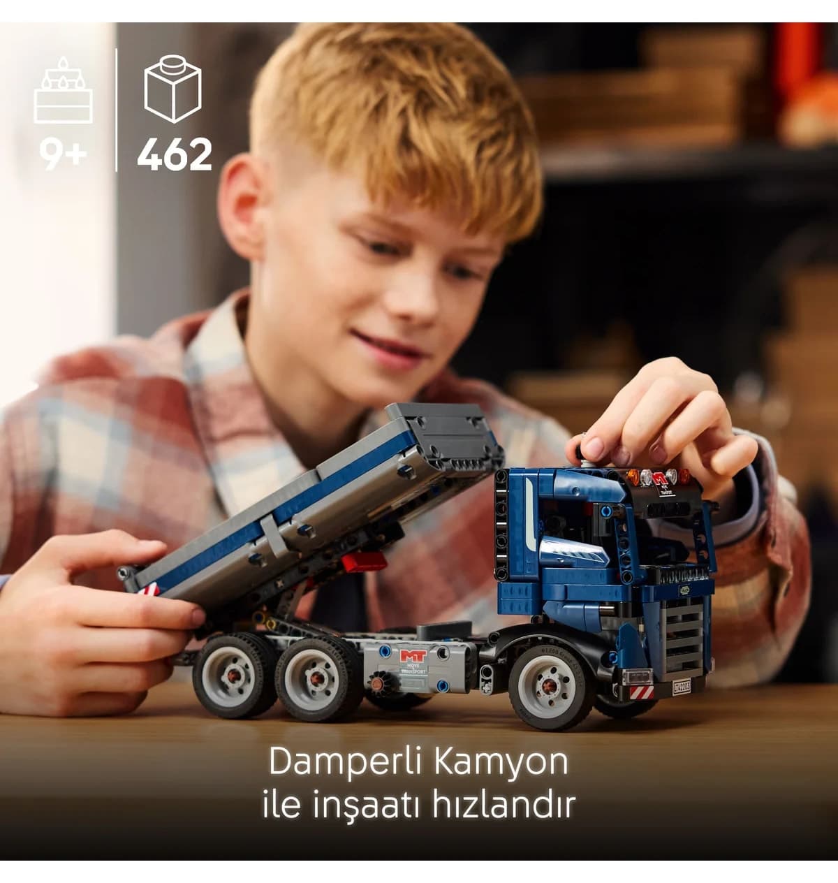 لگو سری Technic کامیون کمپرسیدار مدل 42203 با 462 قطعه لگو سری Technic کامیون کمپرسیدار مدل 42203 با 462 قطعه