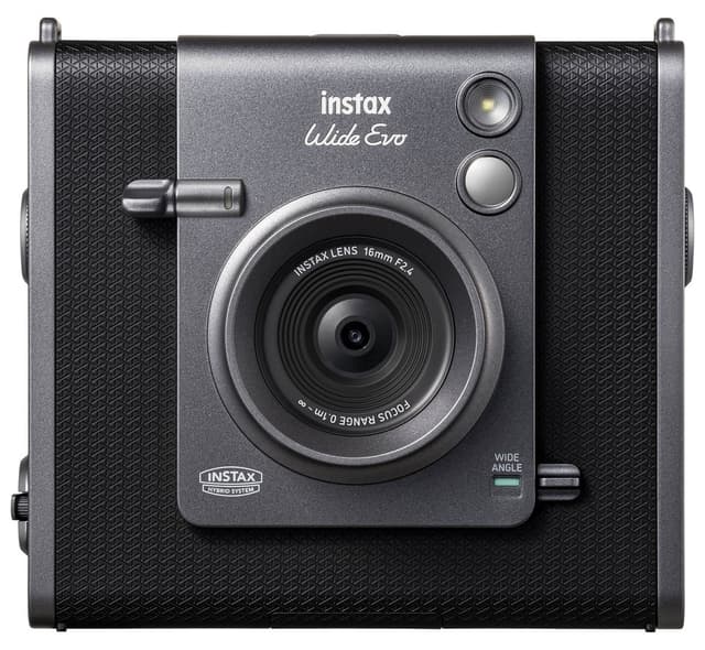 دوربین فوری Fujifilm مشکی با چاپگر هیبرید مدل Instax Wide Evo دوربین فوری Fujifilm مشکی با چاپگر هیبرید مدل Instax Wide Evo