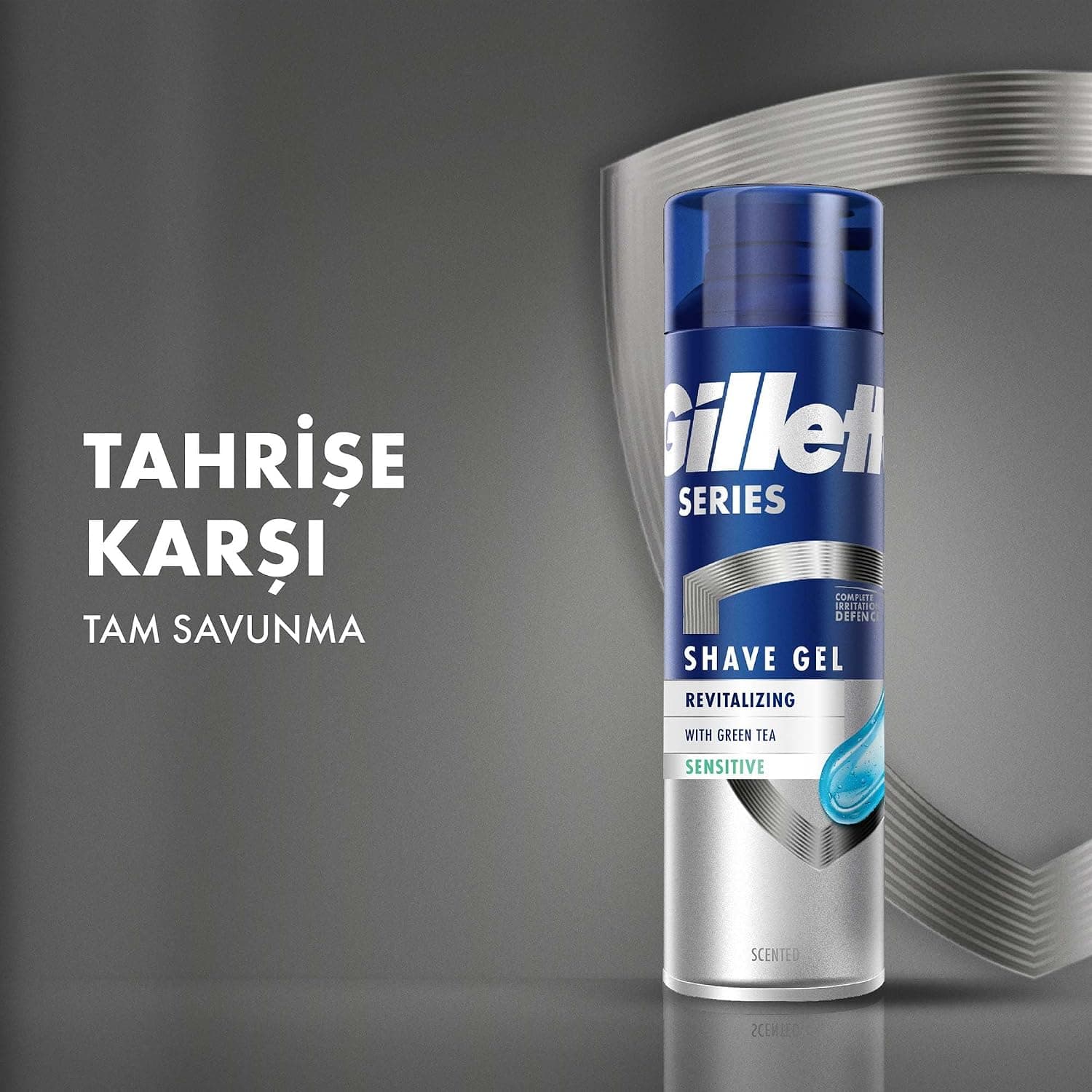 ژل اصلاح مردانه Gillette طراوتبخش حاوی چای سبز 200ml ژل اصلاح مردانه Gillette طراوتبخش حاوی چای سبز 200ml