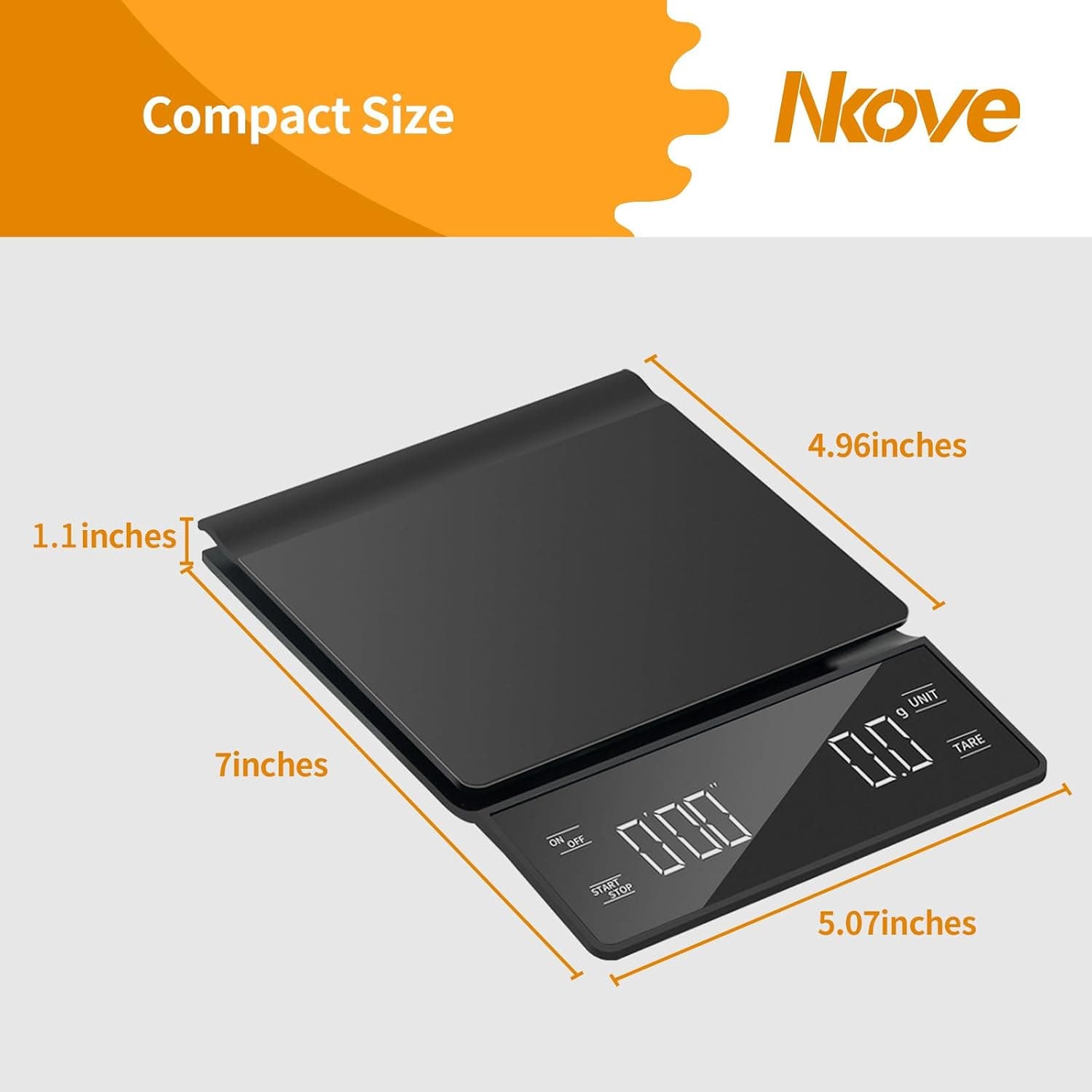 ترازوی قهوه Nkove با تایمر و دقت 0.1g ترازوی قهوه Nkove با تایمر و دقت 0.1g