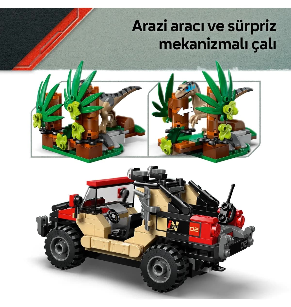 لگو Jurassic World فرار رپتور زمین ناهموار مدل 76972 285 قطعه لگو Jurassic World فرار رپتور زمین ناهموار مدل 76972 285 قطعه