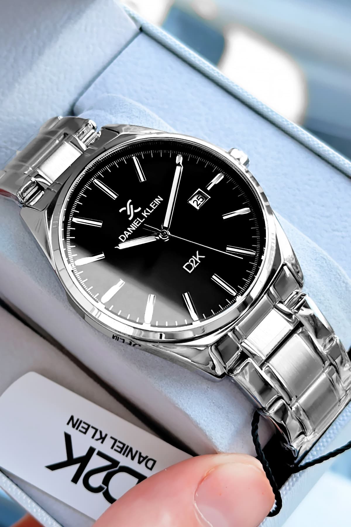 ساعت مچی مردانه Daniel Klein ضد آب 3 ATM نقرهای مدل DKE2028C1 ساعت مچی مردانه Daniel Klein ضد آب 3 ATM نقرهای مدل DKE2028C1