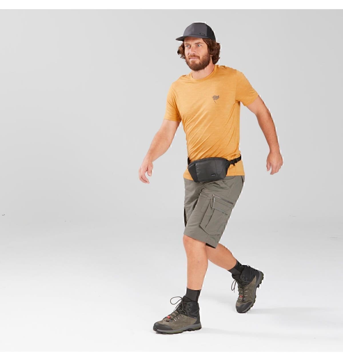 کیف کمری زنانه Decathlon سیاه 2L سفری کیف کمری زنانه Decathlon سیاه 2L سفری