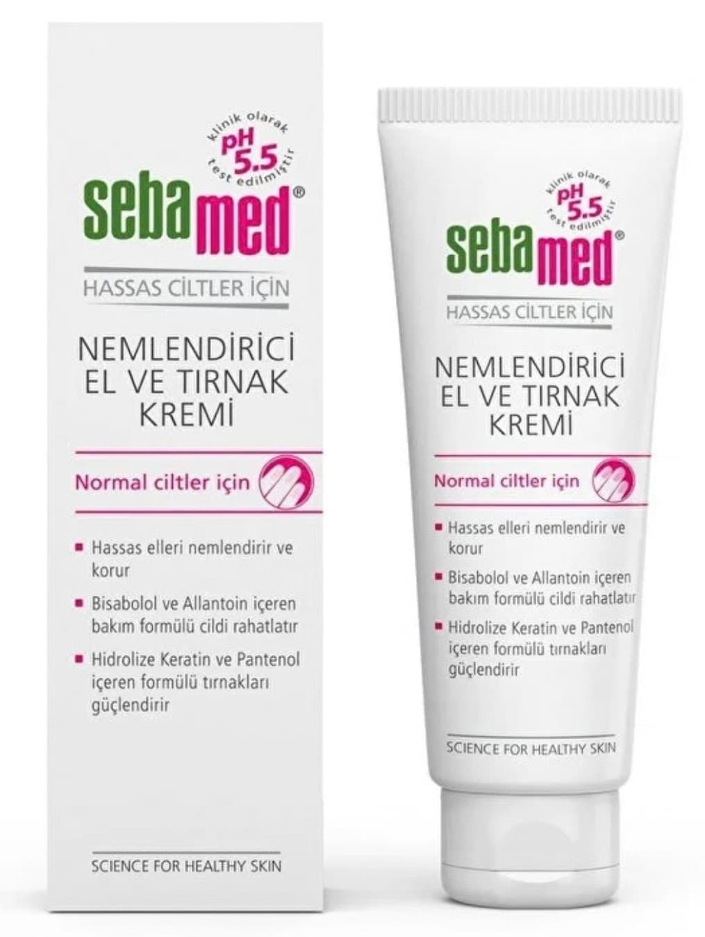 کرم دست و ناخن Sebamed مرطوبکننده با پانتنول و کراتین 75 ml + سوهان هدیه کرم دست و ناخن Sebamed مرطوبکننده با پانتنول و کراتین 75 ml + سوهان هدیه