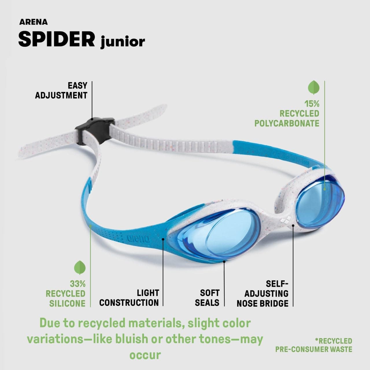 عینک شنای بچگانه یونیسکس ARENA مدل Spider عینک شنای بچگانه یونیسکس ARENA مدل Spider