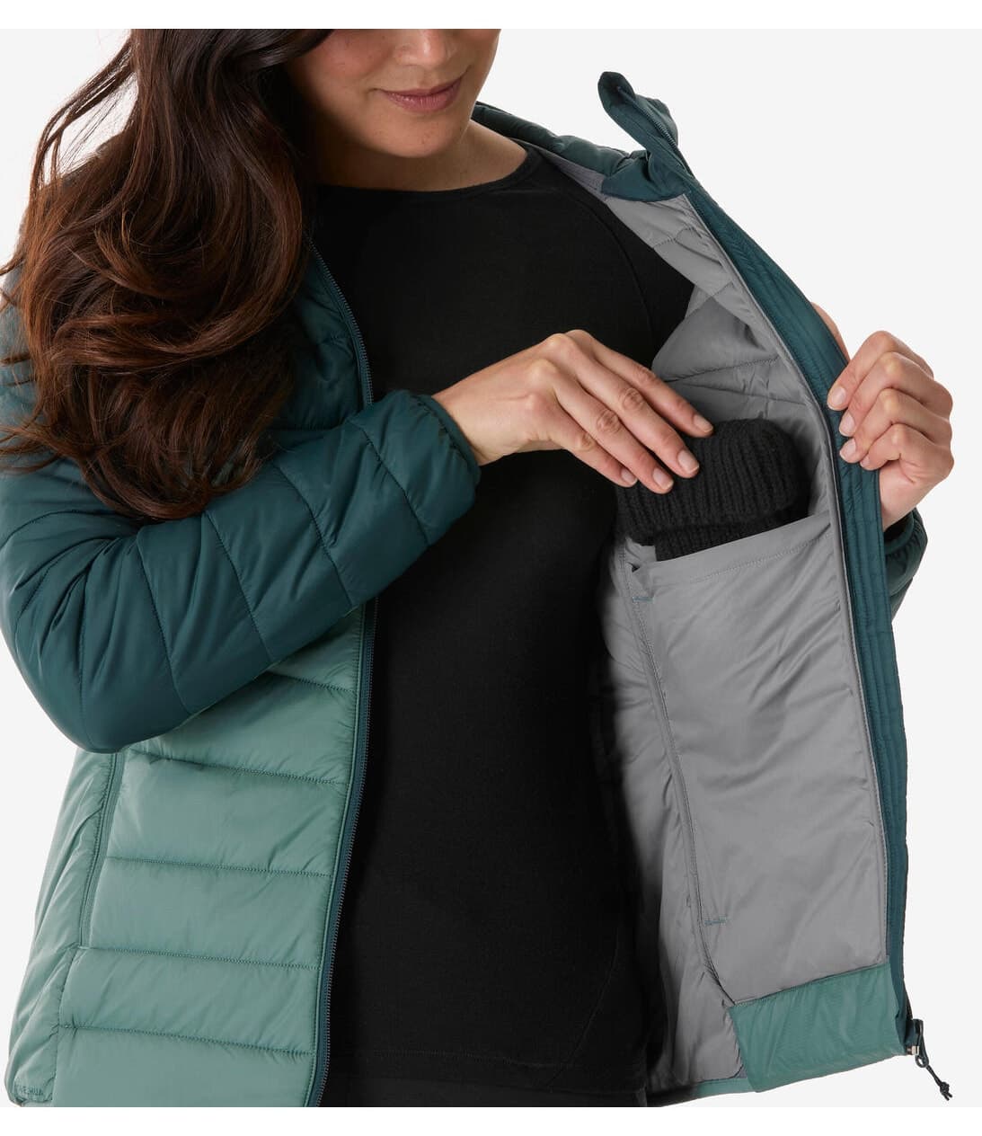 ژاکت پفی زنانه Decathlon Quechua سبز مدل MH500 -6° ژاکت پفی زنانه Decathlon Quechua سبز مدل MH500 -6°
