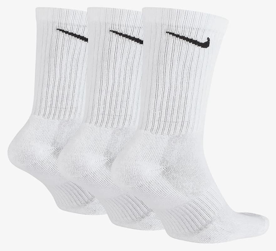 جوراب مردانه Nike ورزشی بسته 3 عددی سفید مشکی خاکستری مدل SX7676-100 جوراب مردانه Nike ورزشی بسته 3 عددی سفید مشکی خاکستری مدل SX7676-100