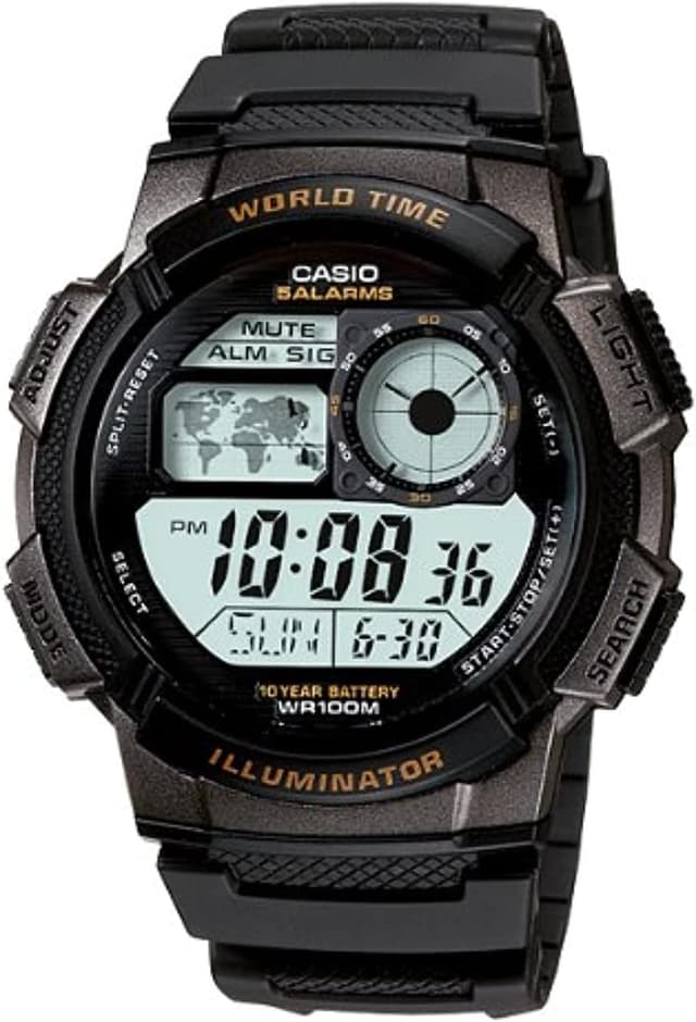 ساعت مچی مردانه Casio با صفحه مشکی و بند مشکی مدل AE-1000W-1AVDF ساعت مچی مردانه Casio با صفحه مشکی و بند مشکی مدل AE-1000W-1AVDF