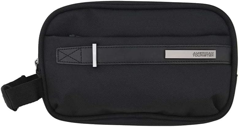 کیف کلاچ American Tourister پلیاستر مشکی زیپ فلزی مدل Nobleton کیف کلاچ American Tourister پلیاستر مشکی زیپ فلزی مدل Nobleton