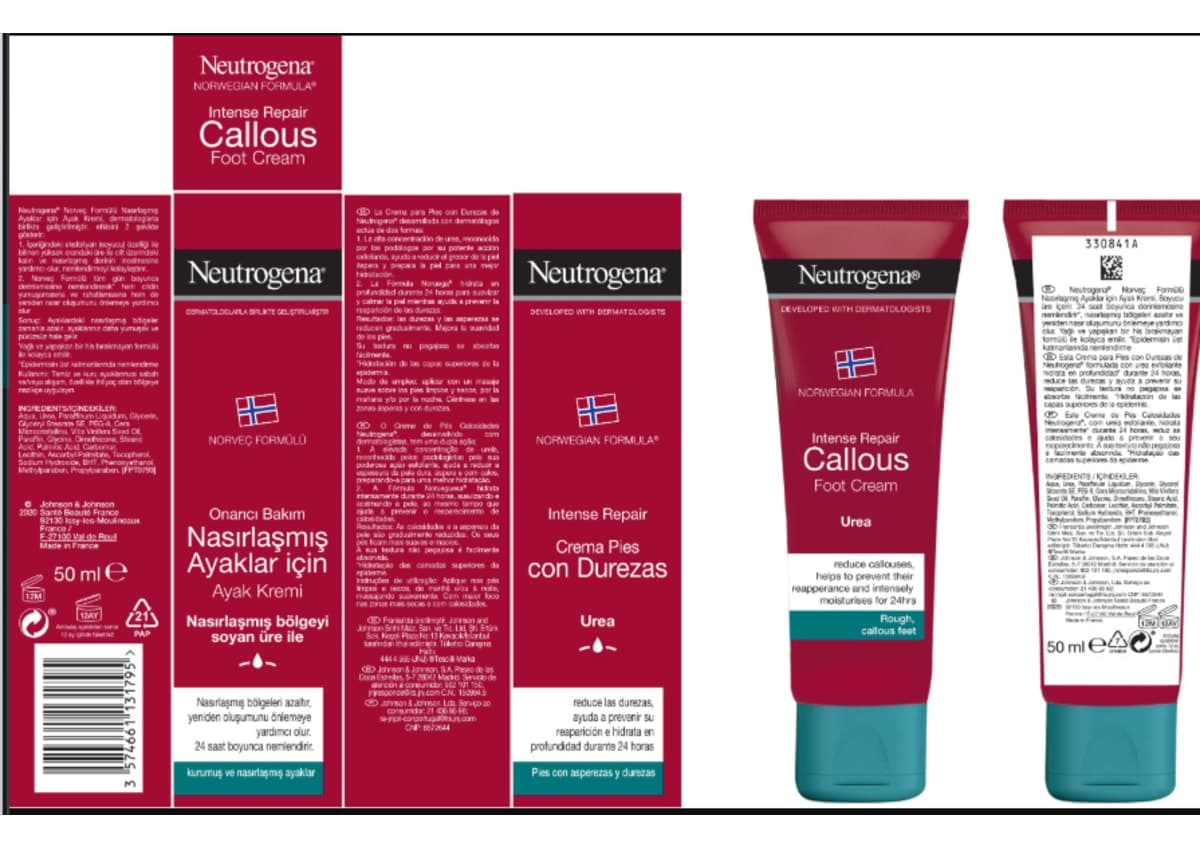 کرم پا برای پاهای پینهبسته Neutrogena با فرمول نروژی ترمیمکننده 50 ml x2 کرم پا برای پاهای پینهبسته Neutrogena با فرمول نروژی ترمیمکننده 50 ml x2