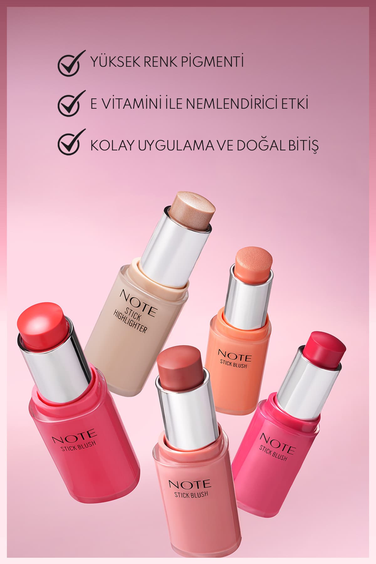 رژگونه استیکی Note Cosmetics نرم و آبرسان رنگ 40 روبی رژگونه استیکی Note Cosmetics نرم و آبرسان رنگ 40 روبی