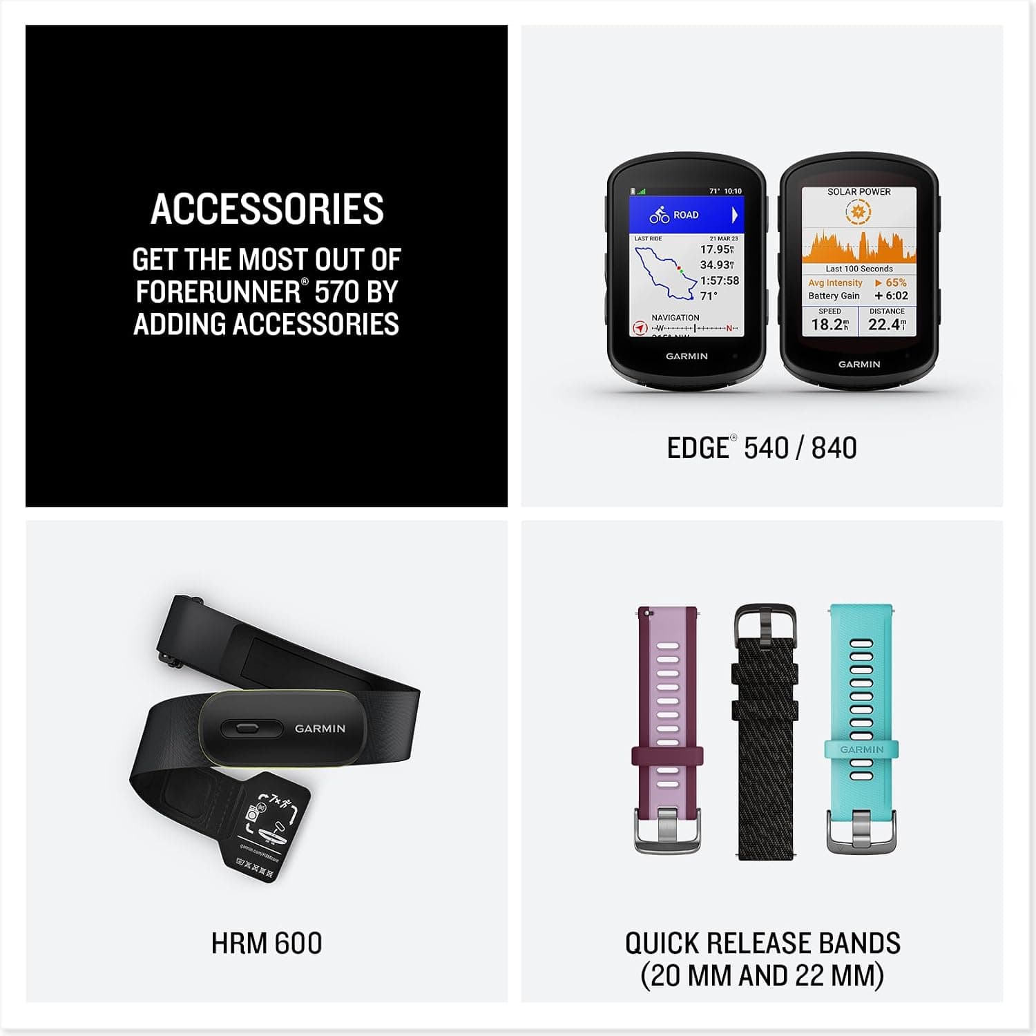 ساعت Garmin مدل Forerunner 570-47 mm زرد و فیروزهای ساعت Garmin مدل Forerunner 570-47 mm زرد و فیروزهای