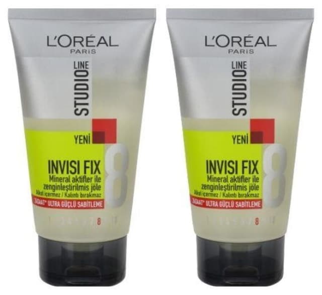 ژل موی قوی با ماندگاری 24 ساعته L'Oreal Paris مدل Studio Line Invisi Fix No: 8، 150 Ml، 2 عدد ژل موی قوی با ماندگاری 24 ساعته L'Oreal Paris مدل Studio Line Invisi Fix No: 8، 150 Ml، 2 عدد