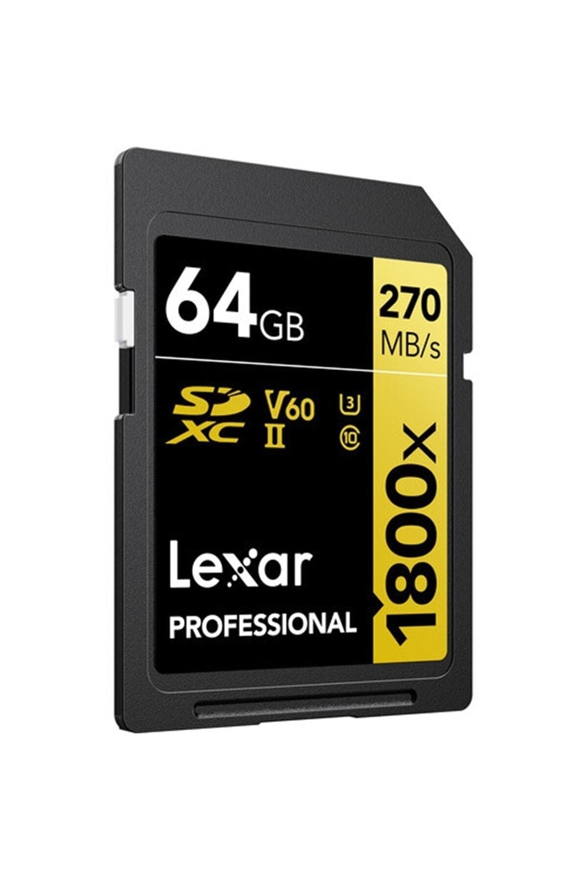 کارت حافظه SDXC Lexar Gold Series 64GB 1800x سازگار با UHS-II و 270MB/s کارت حافظه SDXC Lexar Gold Series 64GB 1800x سازگار با UHS-II و 270MB/s