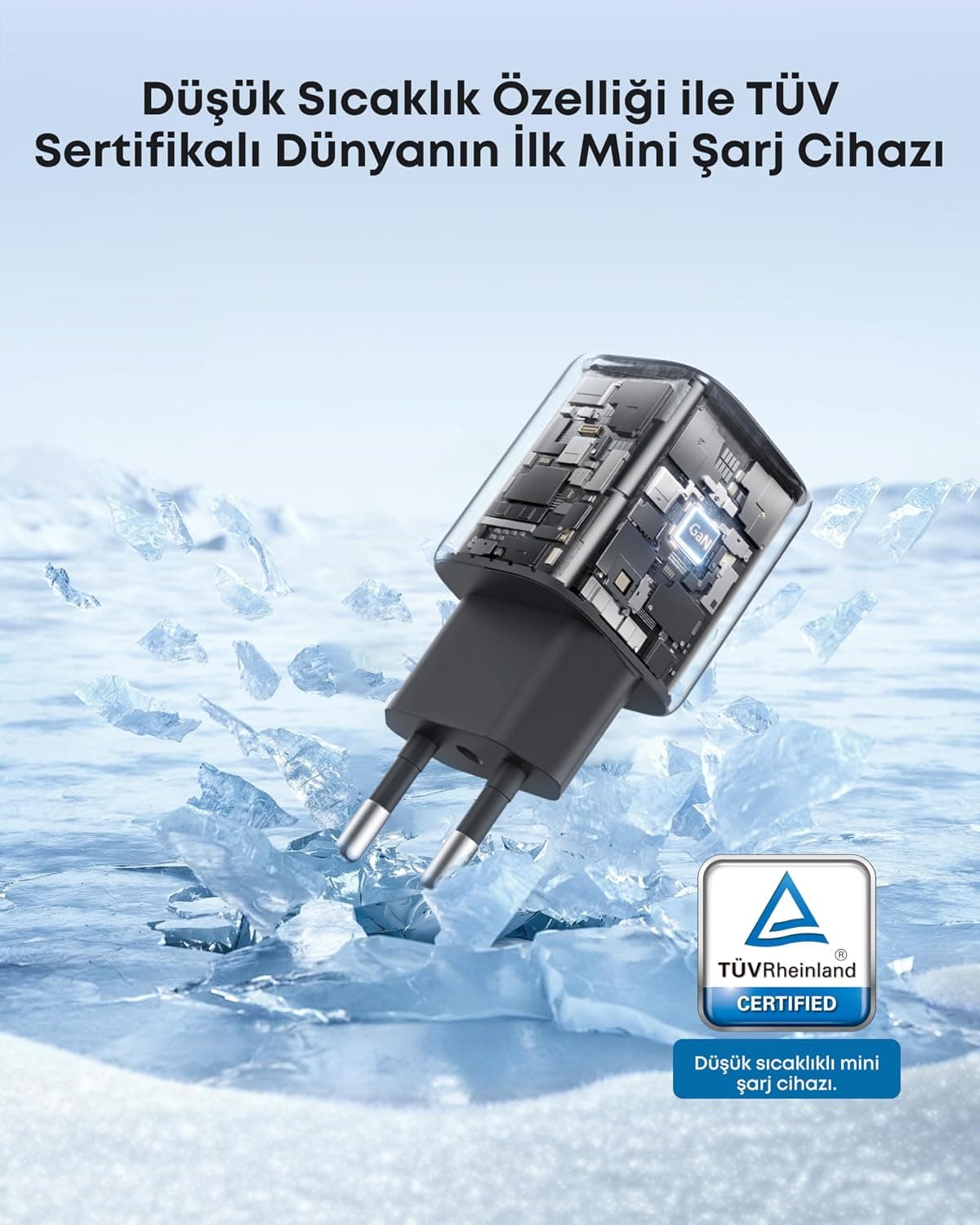شارژر دیواری Anker Zolo 30W کامپکت USB-C GaN مشکی مدل A2698 شارژر دیواری Anker Zolo 30W کامپکت USB-C GaN مشکی مدل A2698