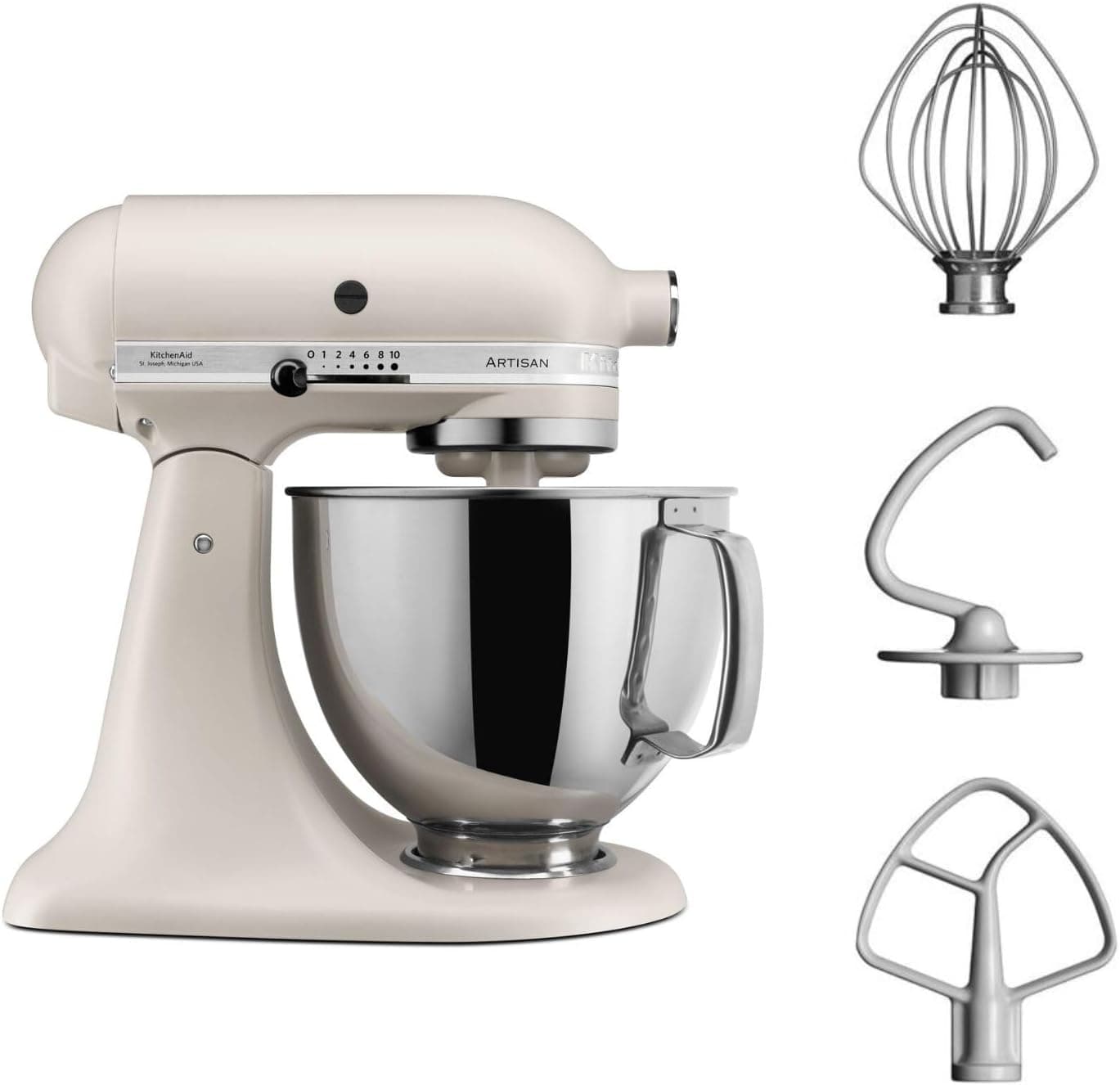میکسر استند KitchenAid مدل Artisan 4,8 L 5KSM125 رنگ میلکشیک EMH میکسر استند KitchenAid مدل Artisan 4,8 L 5KSM125 رنگ میلکشیک EMH