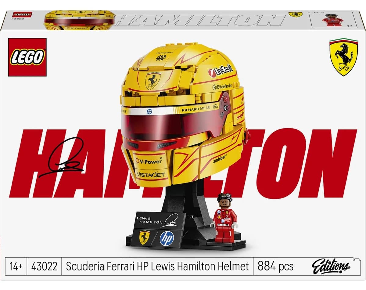 لگو Editions Scuderia Ferrari HP Lewis Hamilton کلاه ایمنی 14+ سال مدل 43022 (884P) لگو Editions Scuderia Ferrari HP Lewis Hamilton کلاه ایمنی 14+ سال مدل 43022 (884P)