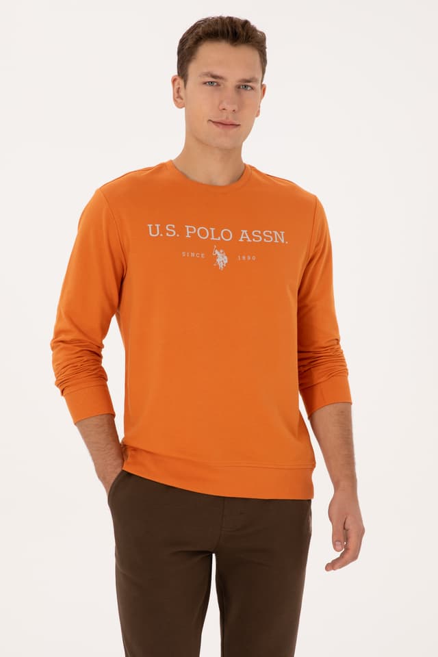 سوئیشرت مردانه U.S. Polo Assn. فیت معمولی یقه گرد مسی نازک مدل 50313743-VR182 سوئیشرت مردانه U.S. Polo Assn. فیت معمولی یقه گرد مسی نازک مدل 50313743-VR182