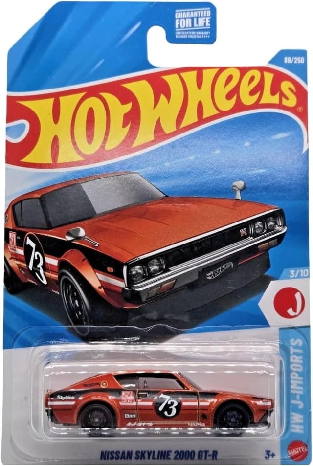 ماشین اسباببازی تکعددی Hot Wheels Mattel مدل NISSAN SKYLINE 2000 GT-R کارت کوتاه JJJ50 ماشین اسباببازی تکعددی Hot Wheels Mattel مدل NISSAN SKYLINE 2000 GT-R کارت کوتاه JJJ50