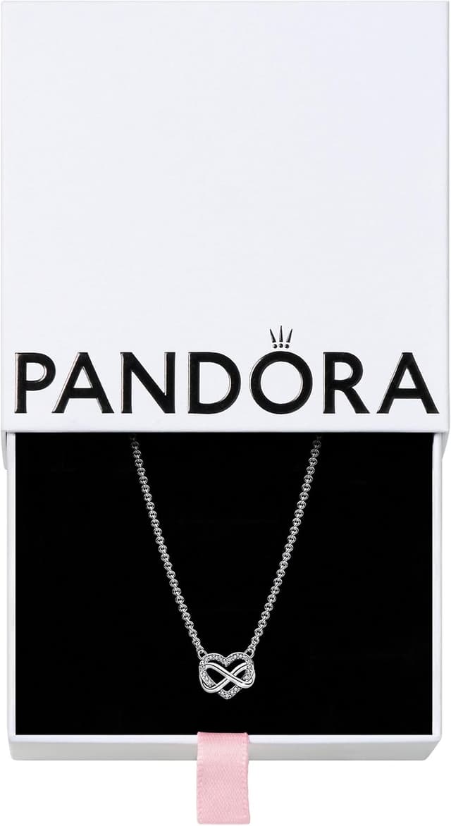 گردنبند زنانه PANDORA Sparkling Infinity Heart Collier نقره استرلینگ زیرکونیای مکعبی گردنبند زنانه PANDORA Sparkling Infinity Heart Collier نقره استرلینگ زیرکونیای مکعبی