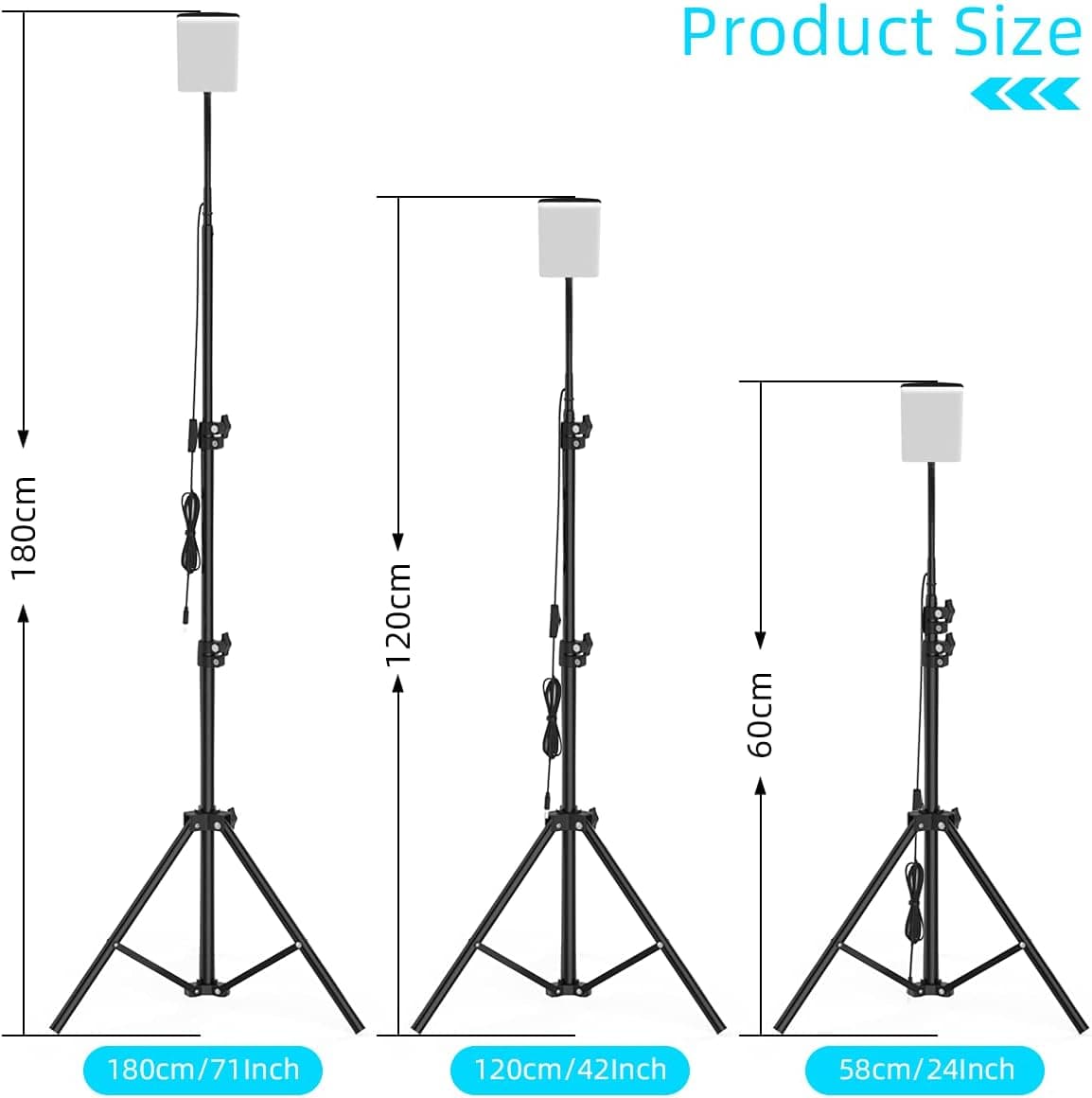 چراغ کمپینگ LED قابلحمل HJB VISSO با سهپایه تلسکوپی و پورت USB چراغ کمپینگ LED قابلحمل HJB VISSO با سهپایه تلسکوپی و پورت USB