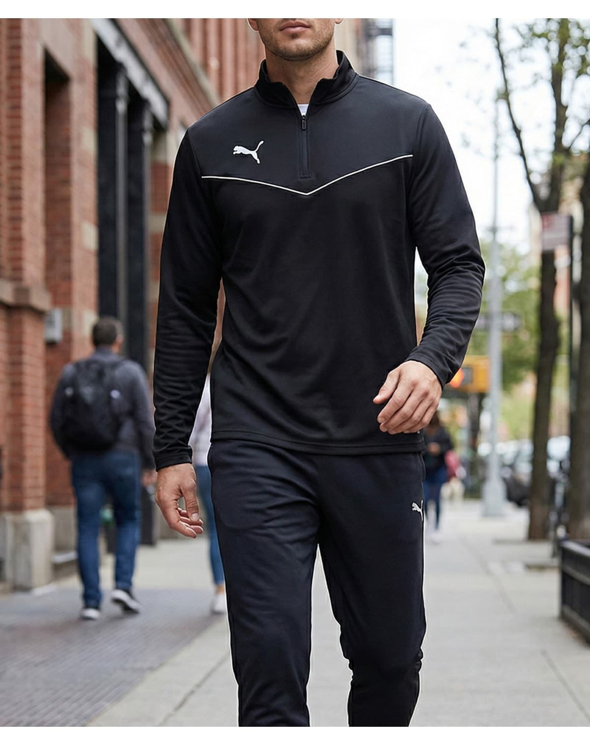 تیشرت مردانه Puma یقه زیپدار 1/4 مدل Teamrıse تیشرت مردانه Puma یقه زیپدار 1/4 مدل Teamrıse