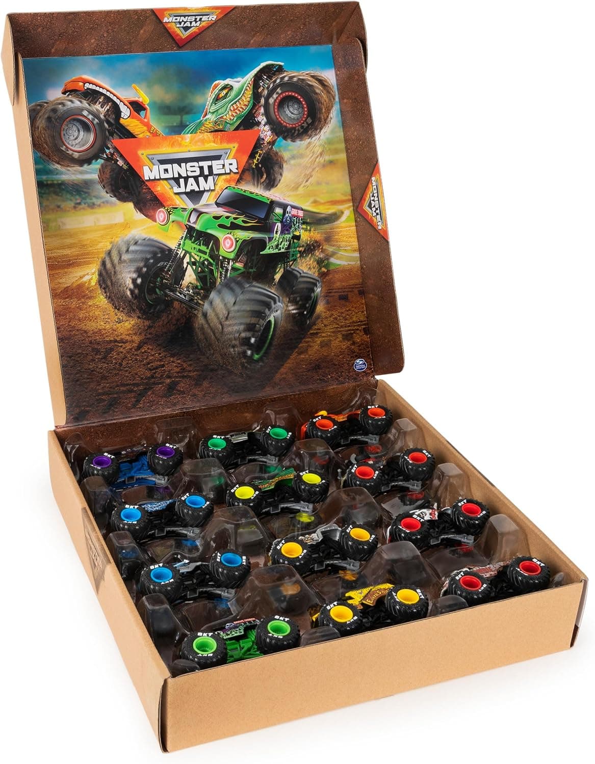 مجموعه ۱۲تایی کامیون هیولایی فلزی Monster Jam برای کودکان ۴ تا ۶ سال به بالا مجموعه ۱۲تایی کامیون هیولایی فلزی Monster Jam برای کودکان ۴ تا ۶ سال به بالا