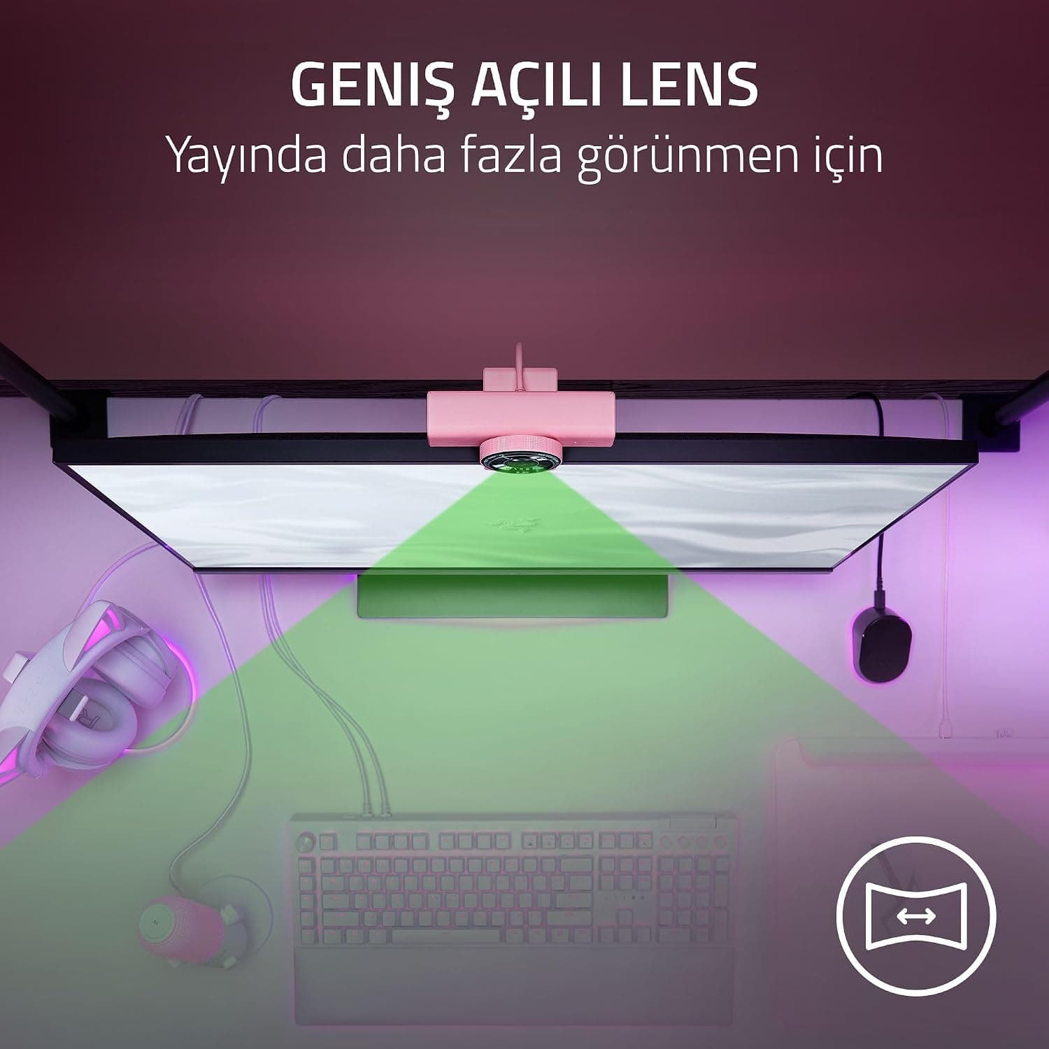 وب کم Razer Full HD 1080p 60 FPS مدل Kiyo V2 X وب کم Razer Full HD 1080p 60 FPS مدل Kiyo V2 X